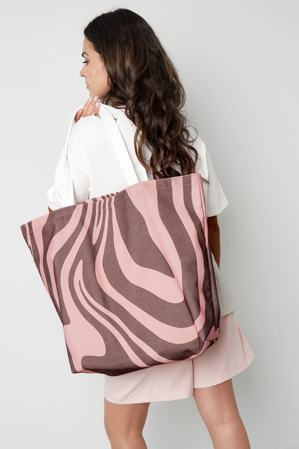 Zebra Canvas Tote