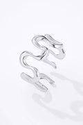 Wavy Ring silber