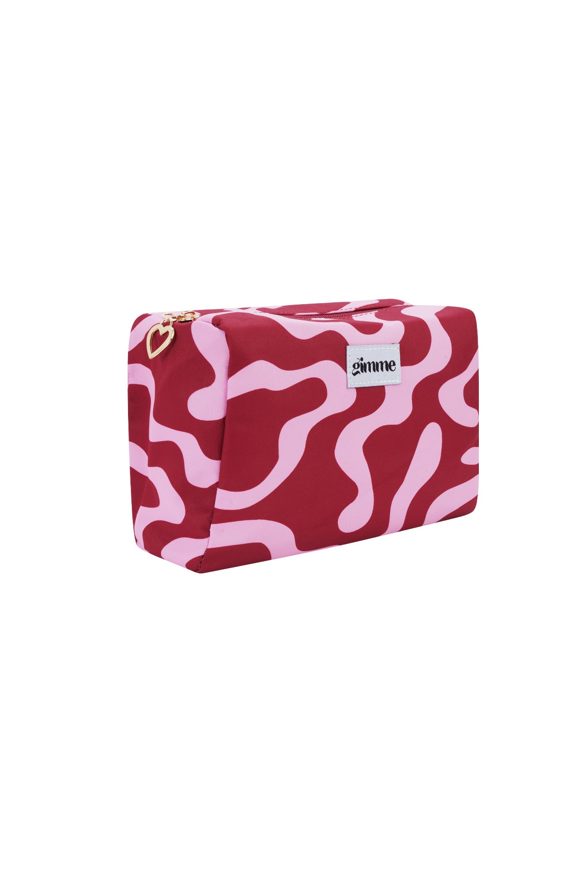 Beauty Bag Dunkelrot-Rosa