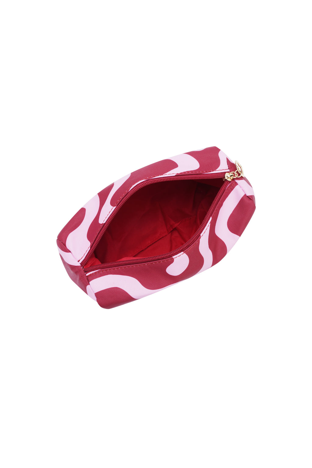 Beauty Bag Dunkelrot-Rosa