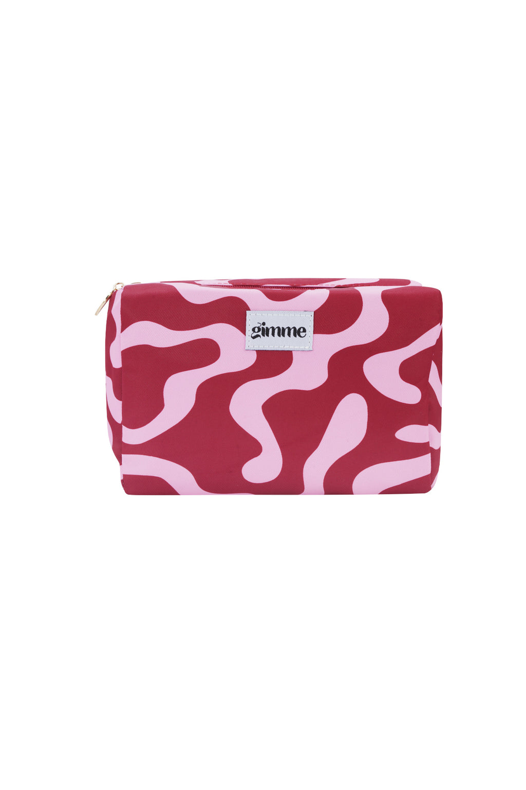 Beauty Bag Dunkelrot-Rosa